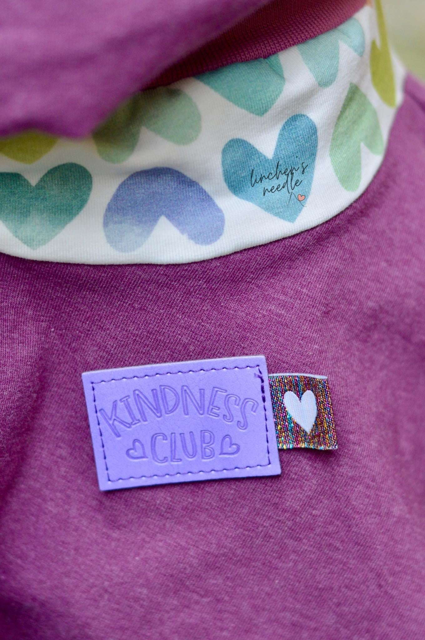 Kindness Club Purple Faux Leather Patch image 3