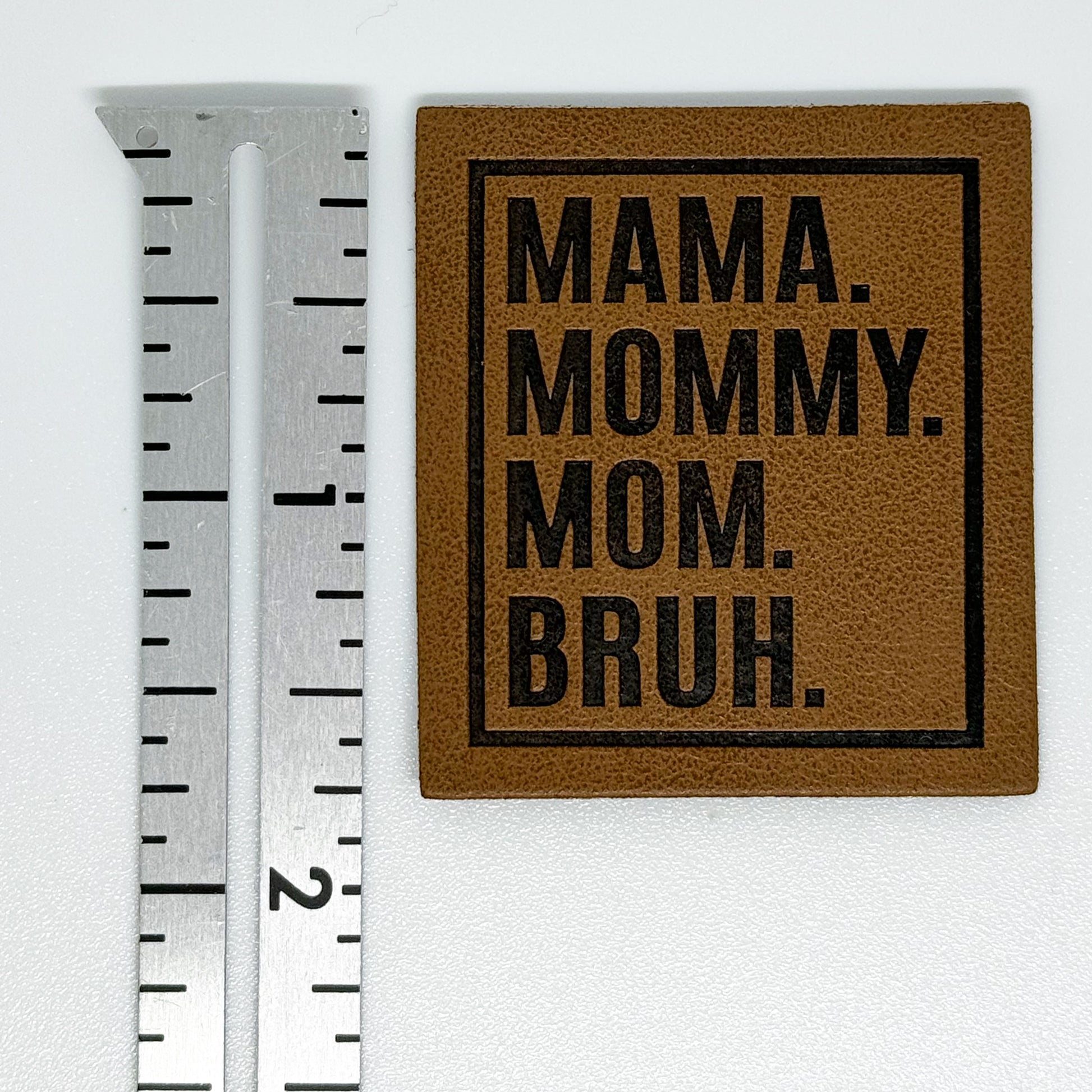 Mama Bruh Faux Leather Patch image 1