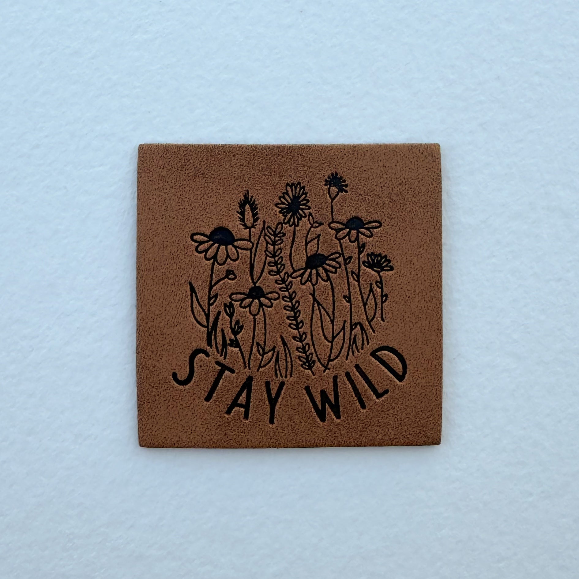 Stay Wild Faux Leather Patch image 0