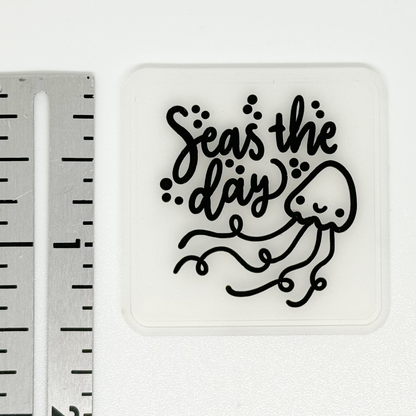 Seas the Day Silicone Label image 1