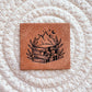 Mountain Book Faux Leather Patch image 0