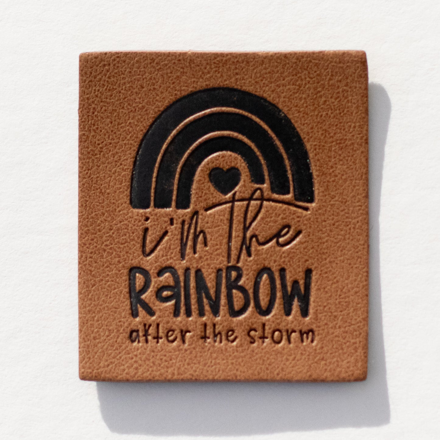 Rainbow Baby Faux Leather Patch image 0