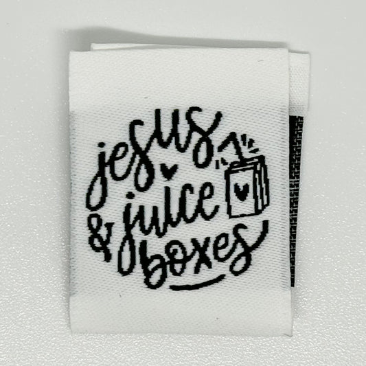 Jesus and Juiceboxes Woven Label image 0