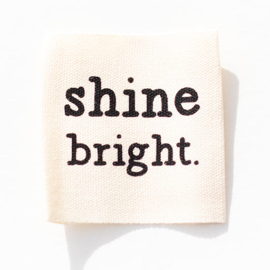 Shine Bright Printed Cotton Label image 0