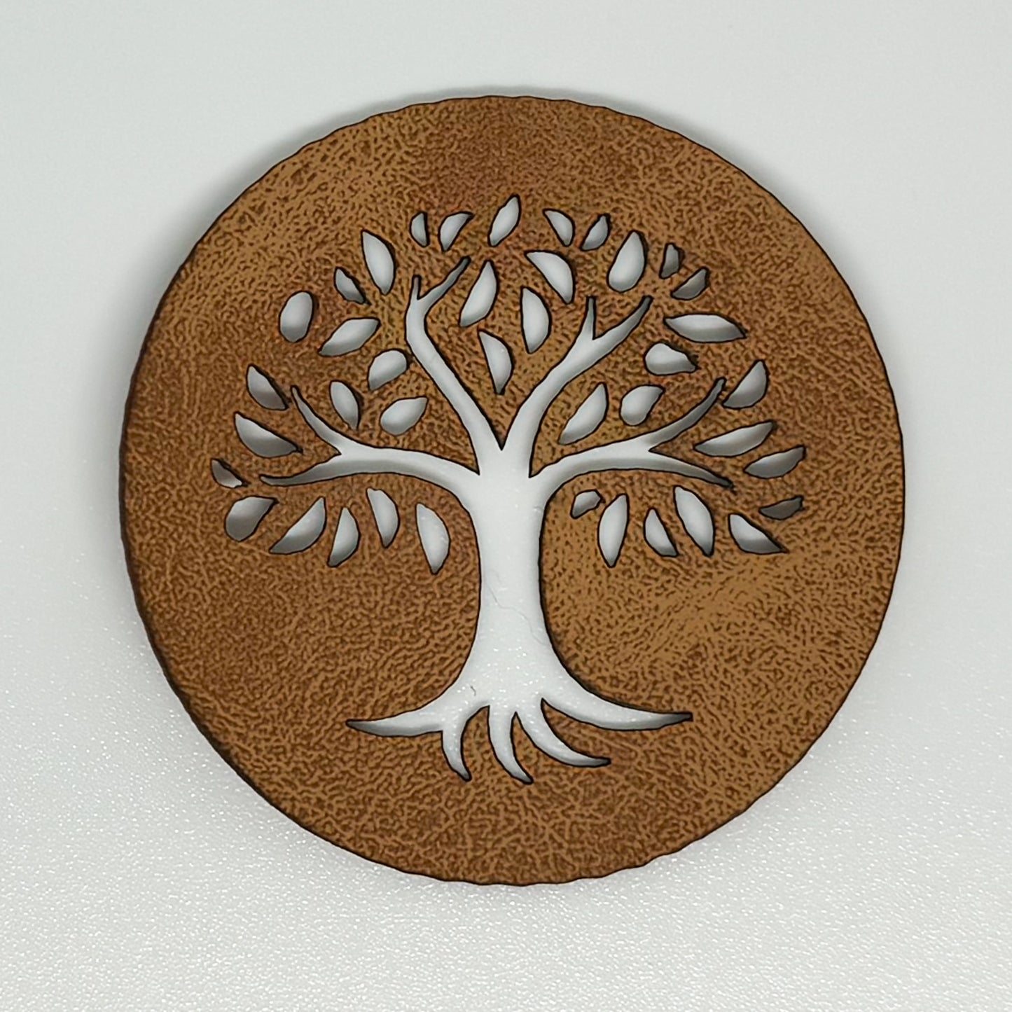 Tree Laser Cut Faux Leather Patch image 0