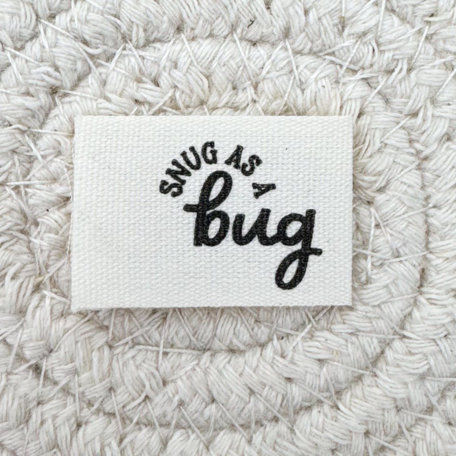 Snug as a Bug Cotton Label image 0