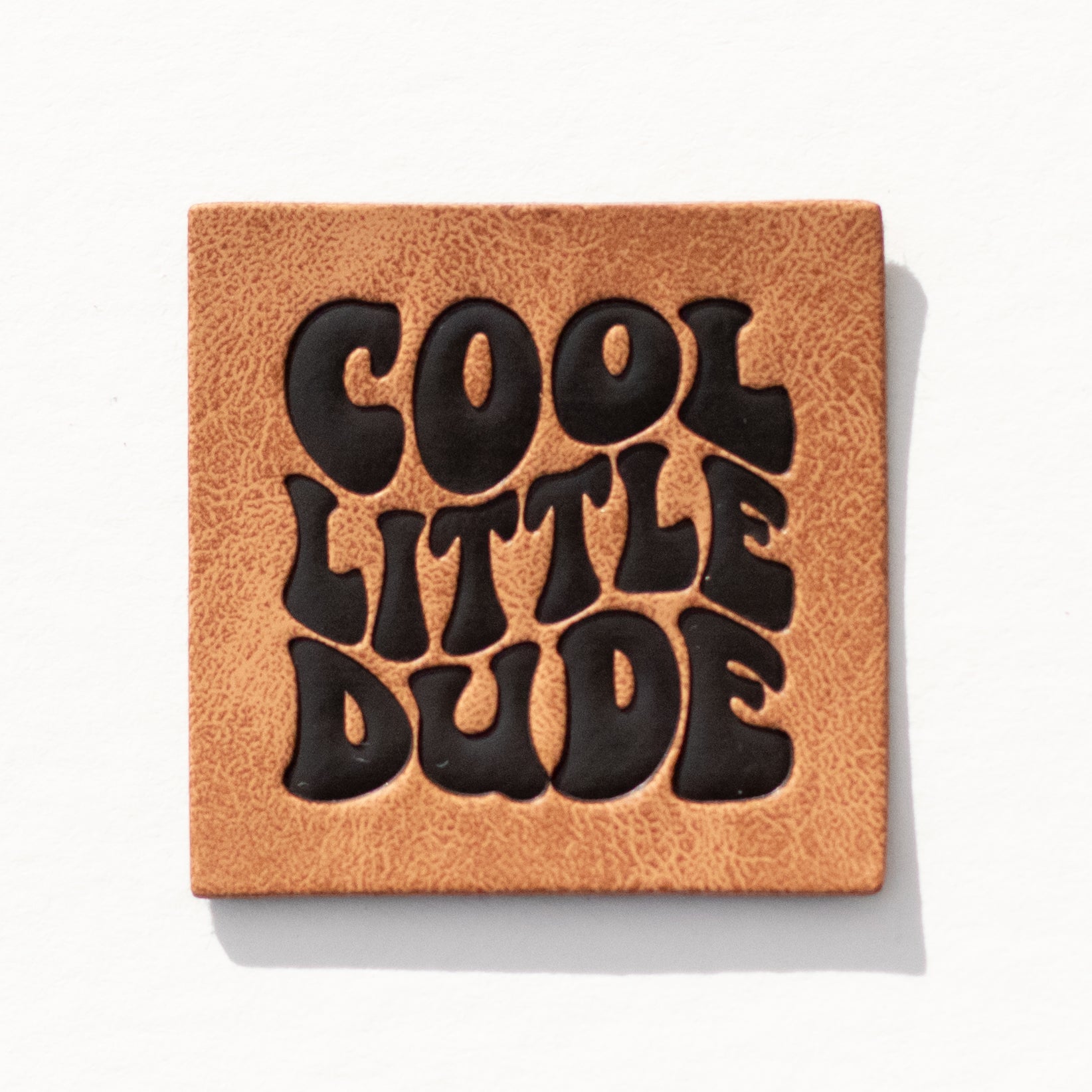 Cool Little Dude Faux Leather Patch image 0