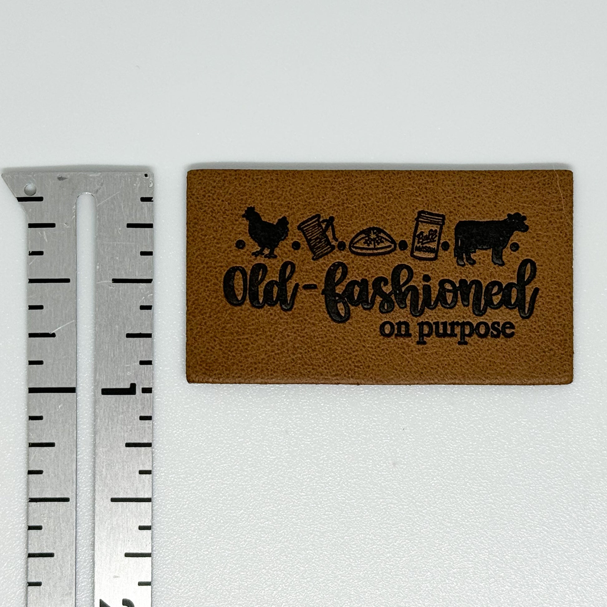 Old Fashioned Faux Leather Patch image 1