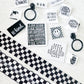 B&W Checkers  Zipper Tape By the Yard  image 1