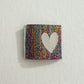 Rainbow Shimmery Heart Woven Label image 0