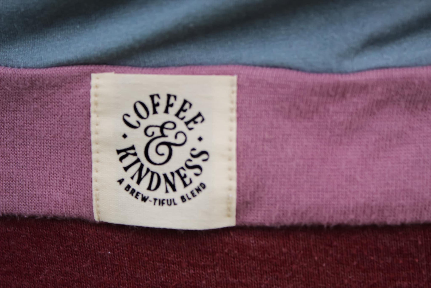 Coffee and Kindness Printed Cotton Label image 3