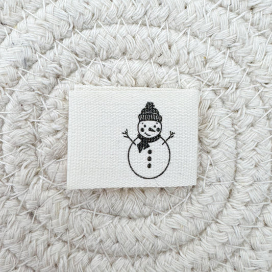 Snowman Cotton Label image 0