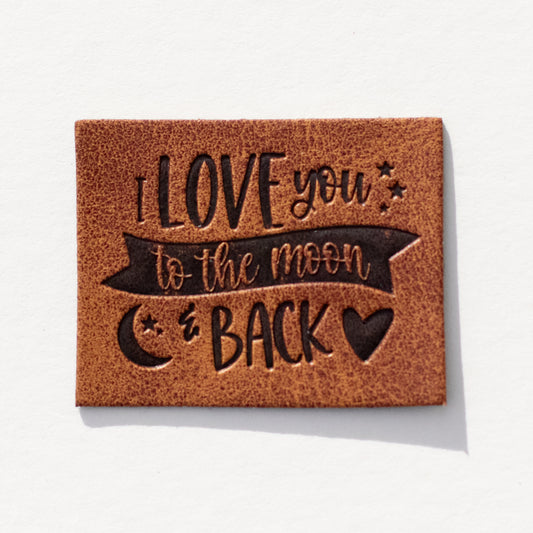 To the Moon and Back Faux Leather Patch image 0