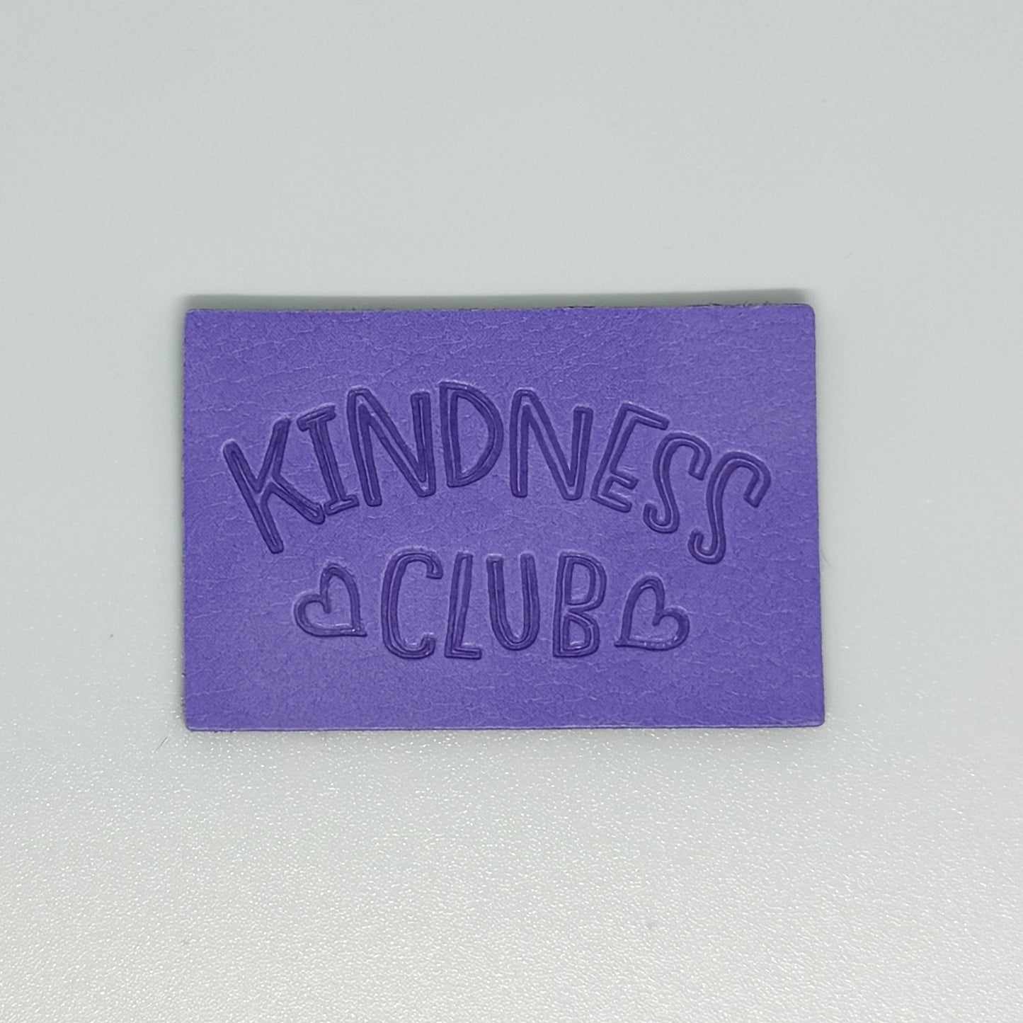 Kindness Club Purple Faux Leather Patch image 0