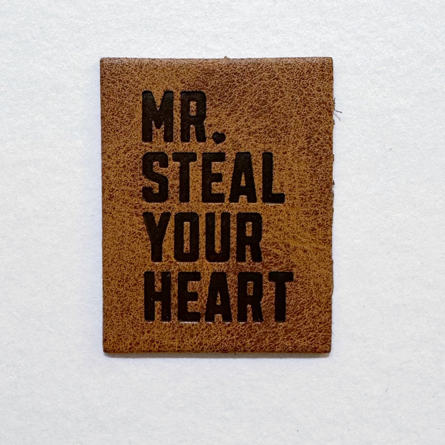 Mr. Steal Your Heart Faux Leather Patch image 0