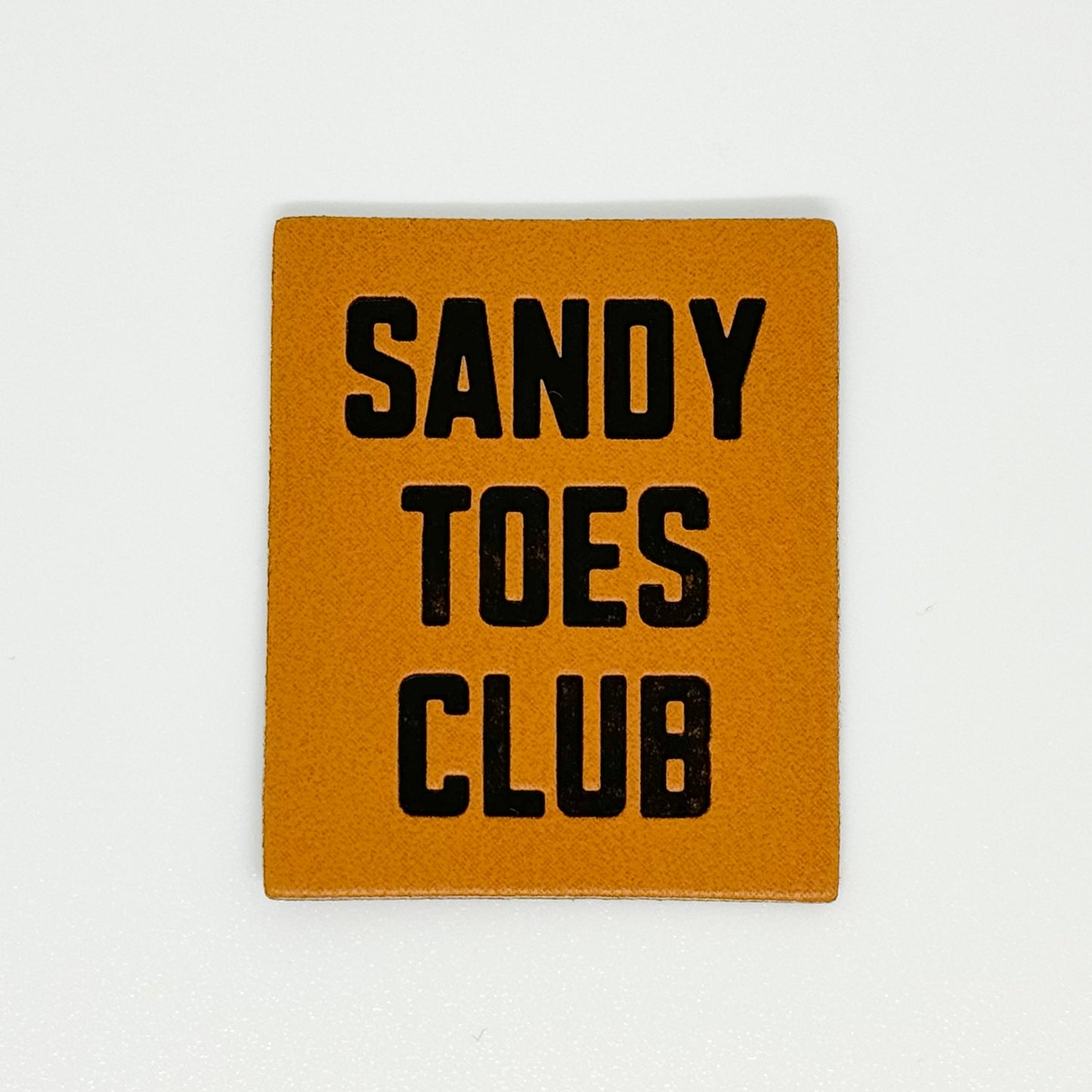 Sandy Toes Club Faux Leather Patch image 0