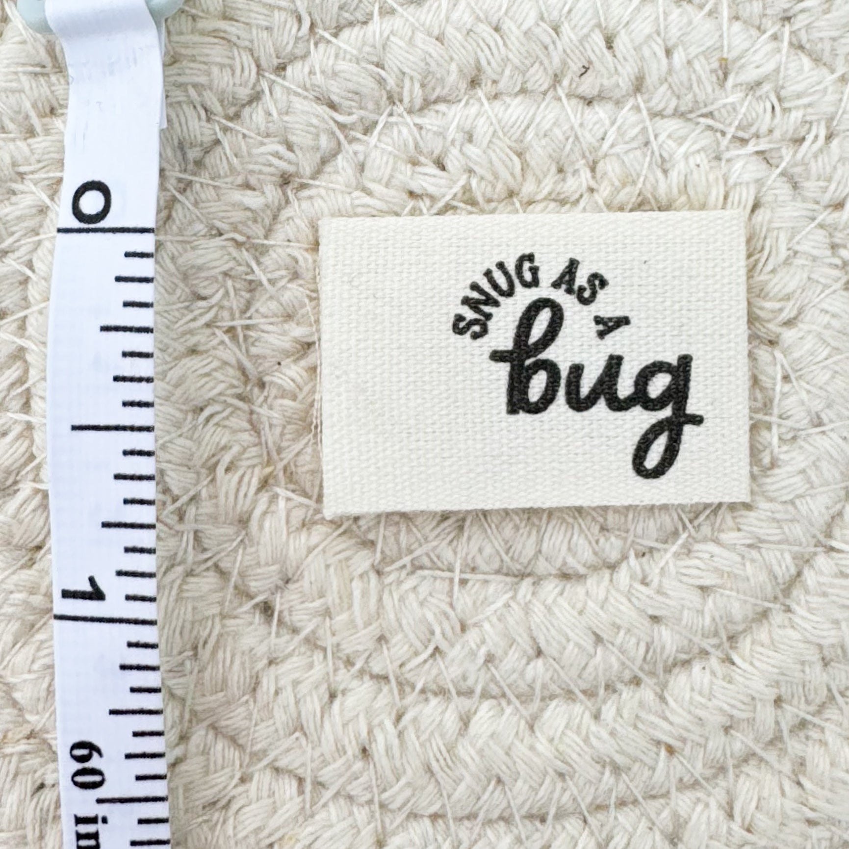 Snug as a Bug Cotton Label image 1