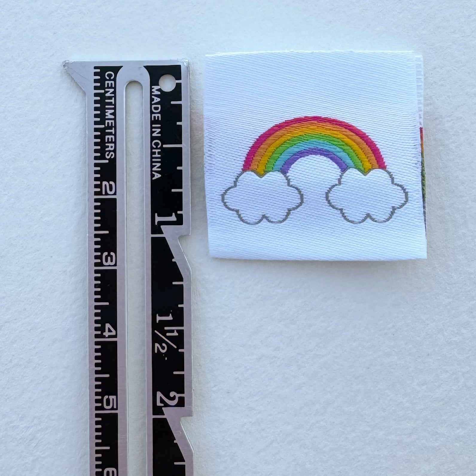 Over the Rainbow Woven Label image 1