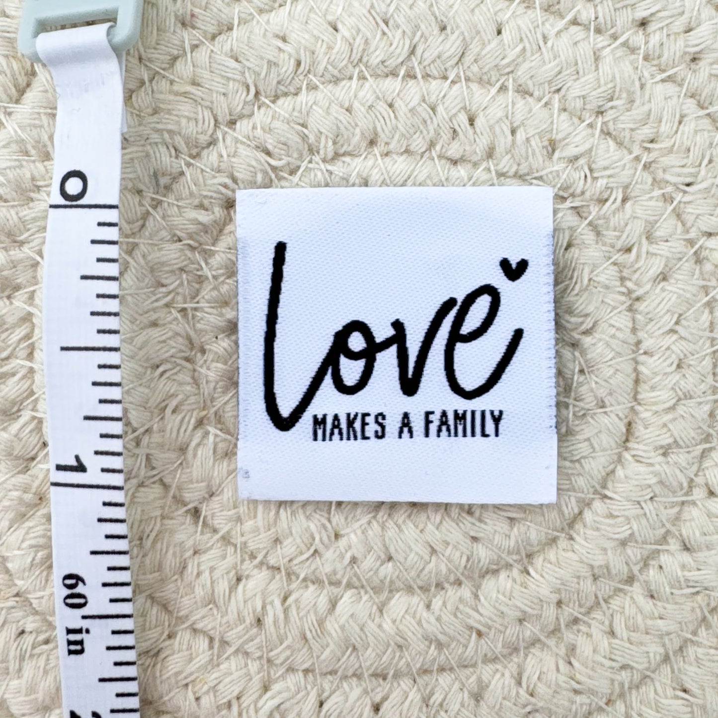 Love Makes a Family Woven Label image 1