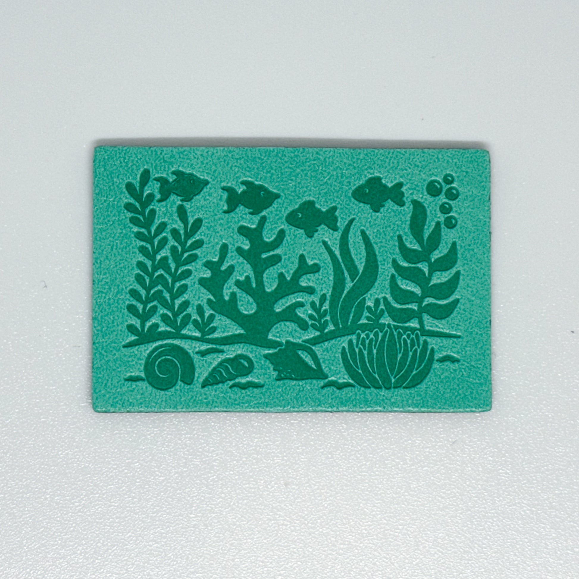 Bottom of the Sea Teal Leather Patch image 0