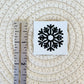 White Snowflake Faux Leather Patch image 1