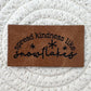 Sprinkle Kindness Like Snowflakes Faux Leather Patch image 0