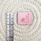 Swan of a Kind Pink Faux Leather Patch image 1