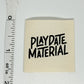 Playdate Material Printed Cotton Label image 1