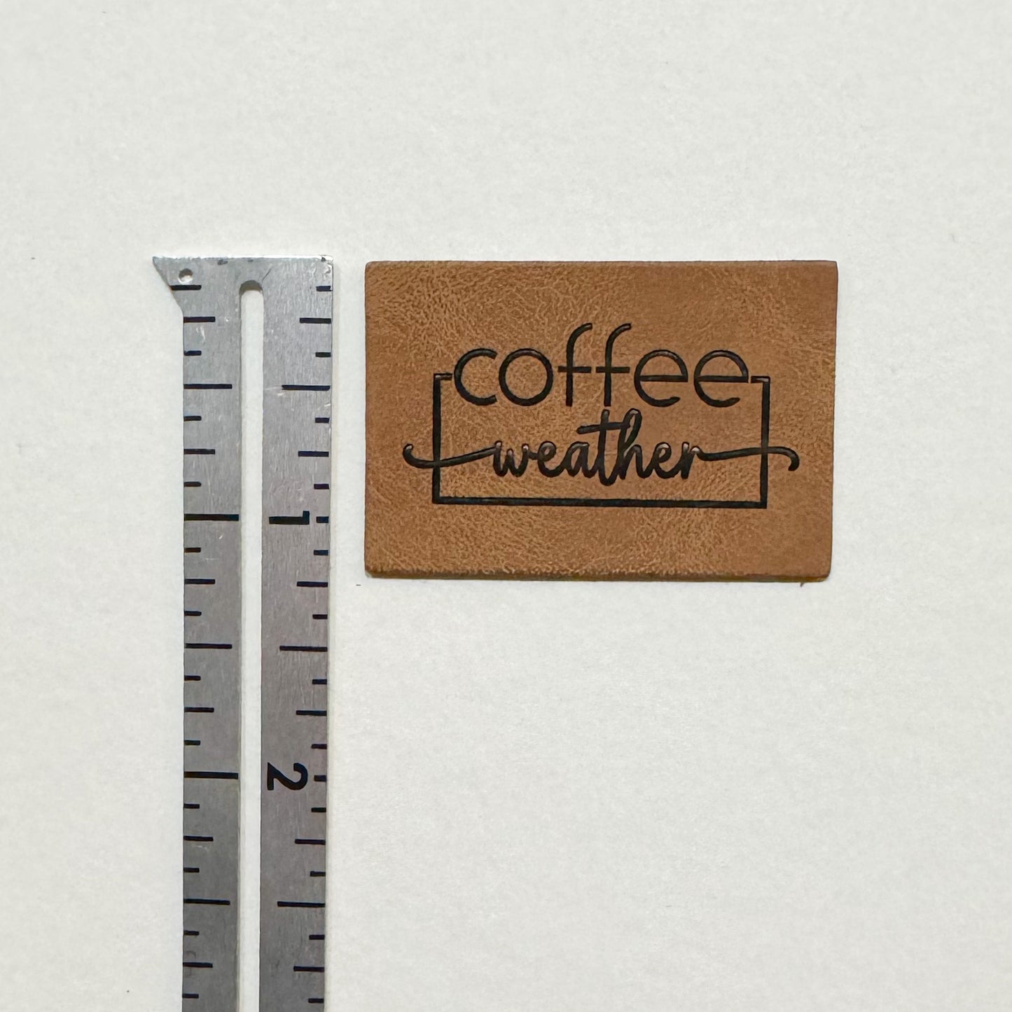 Coffee Weather Faux Leather Patch image 2