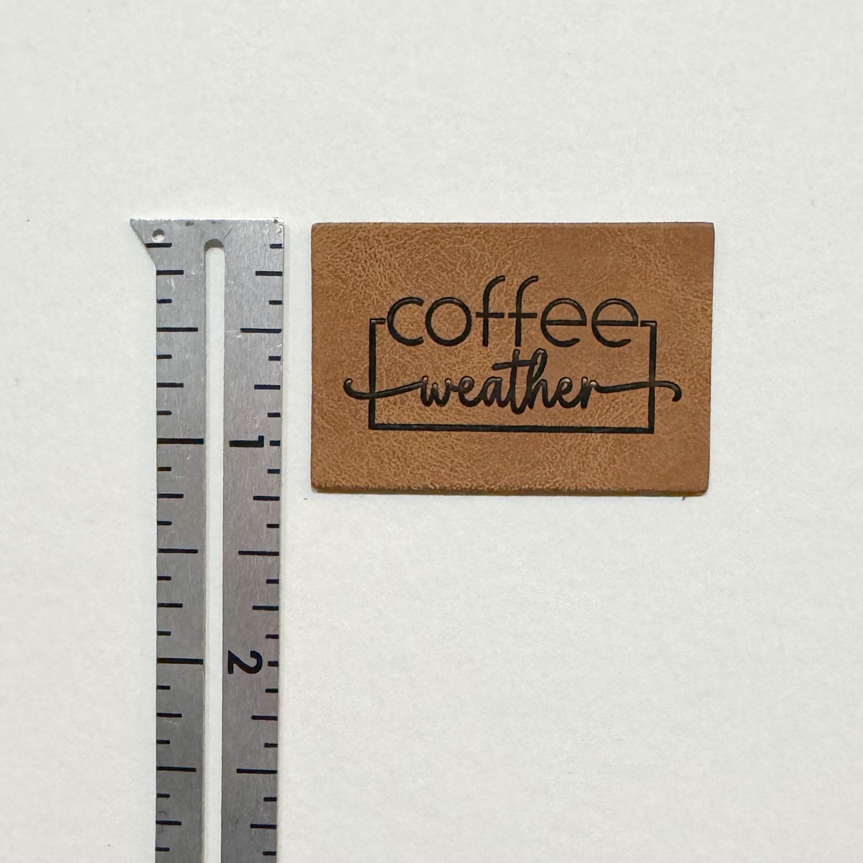 Coffee Weather Faux Leather Patch image 2