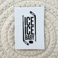 Hockey White Faux Leather Patch image 0