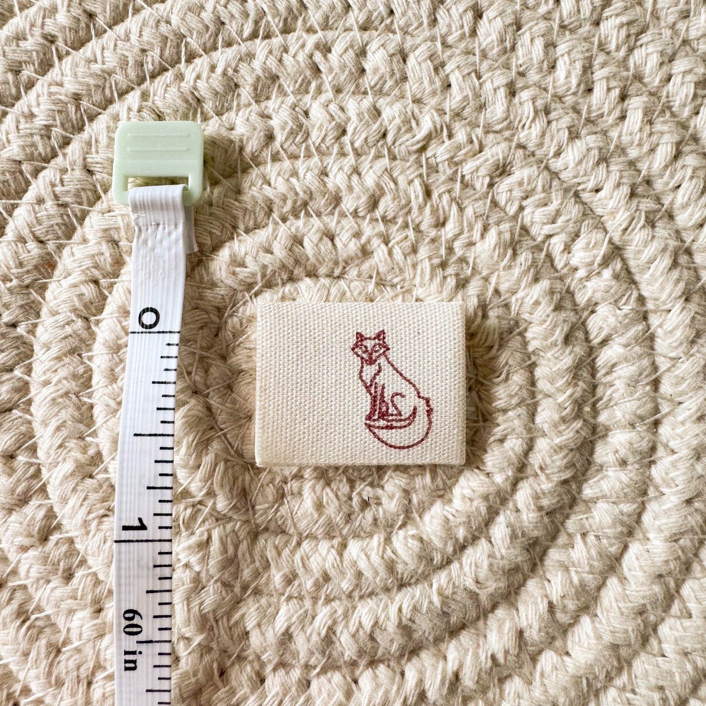 Woodland Fox Cotton Label image 1