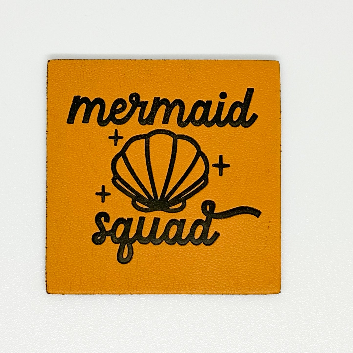 Mermaid Squad Faux Leather Patch image 0