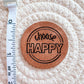 Choose Happy Faux Leather Patch image 1