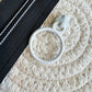 White Circle Zipper Pull image 0