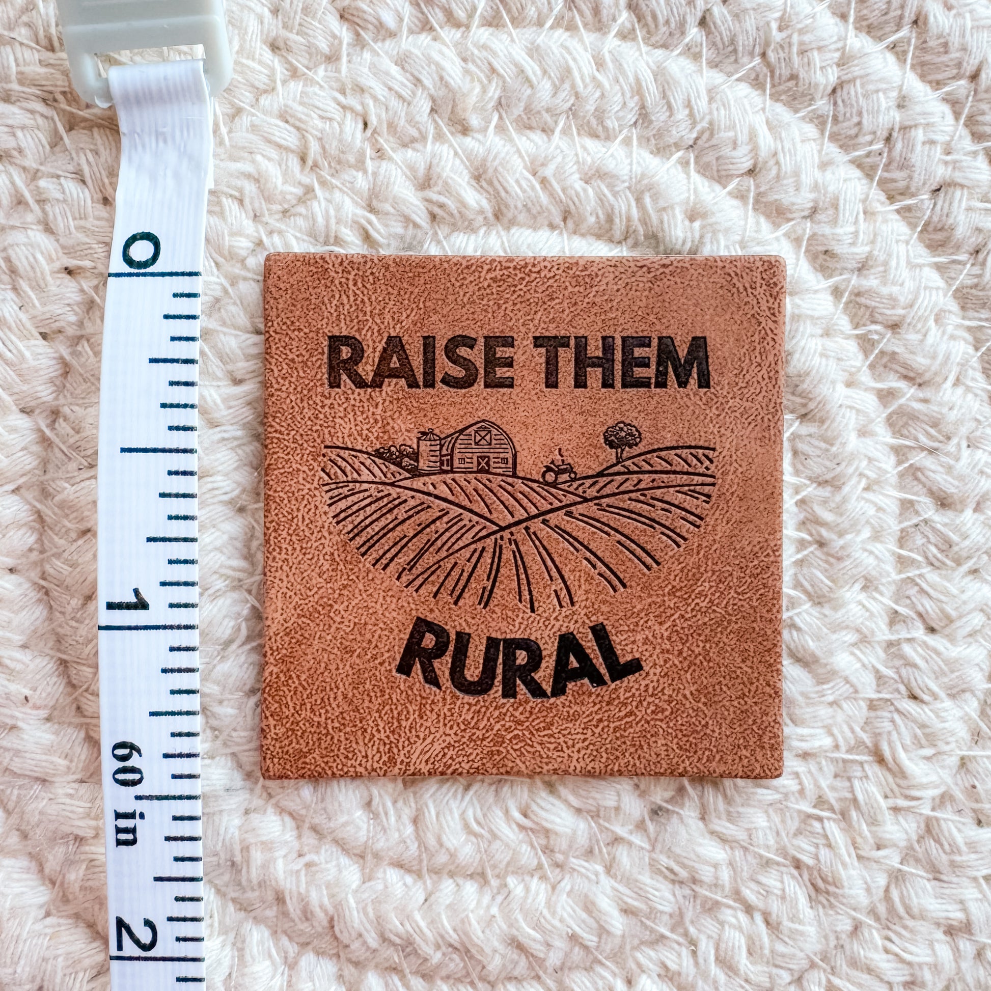 Raise Them Rural Faux Leather Patch image 1