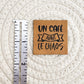 Un Cafe Faux Leather Patch image 1