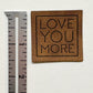 Love You More Faux Leather Patch image 2