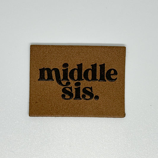 Middle Sis Faux Leather Patch image 0