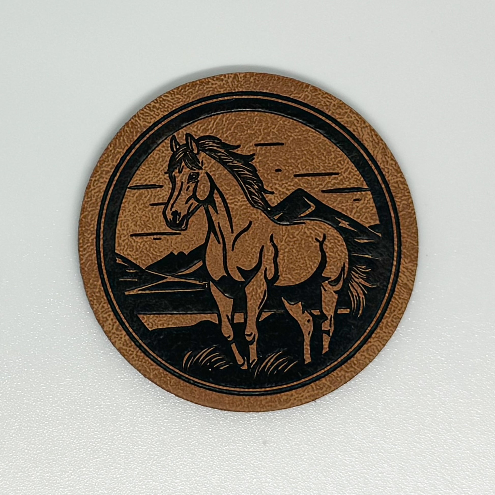 Horse Faux Leather Patch image 0