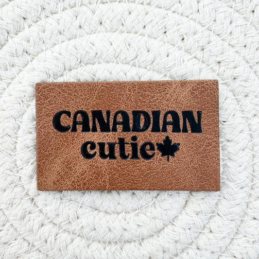 Canadian Cutie Faux Leather Patch image 0